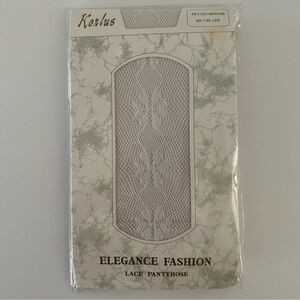 Vintage 80’s White Lace Pantyhose by Korlus - Size Petite/Medium - NIP